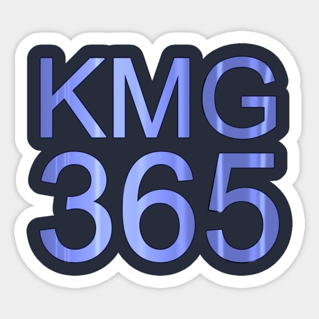 KMG 365 (Blue Metallic) Sticker by Vandalay Industries